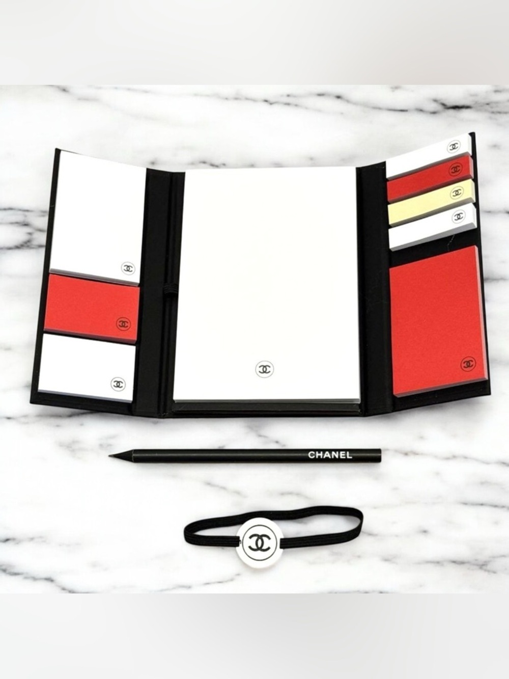 Chanel Beauty Notepad / Sticky Notes set with Pencil